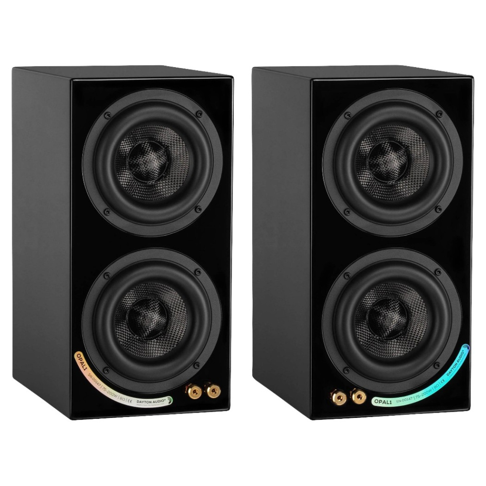 Dayton Audio OPAL1 stativhögtalare, blanksvart par