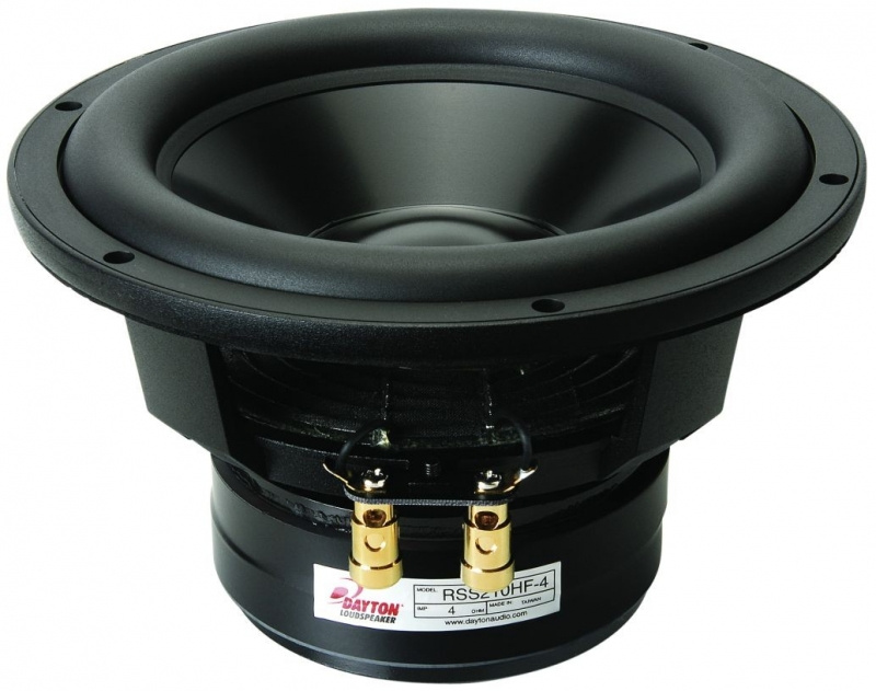 En svart basenhet med stor kon och enkel anslutning.