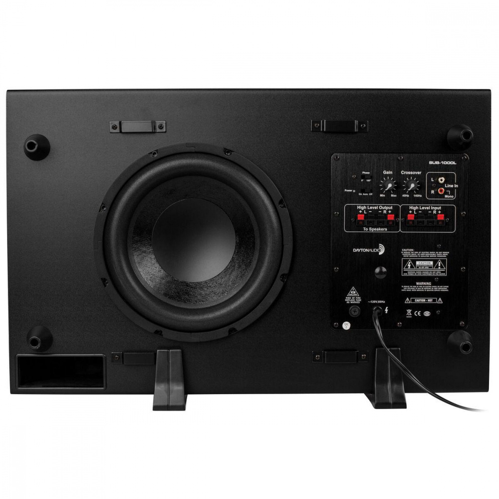 Dayton Audio SUB-1000L, aktiv slimmad subwoofer