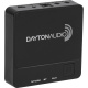 Dayton Audio WBA51, nätverksstreamer med BT & Wi-Fi Nätverksstreamer i svart med Bluetooth och Wi-Fi-funktioner.