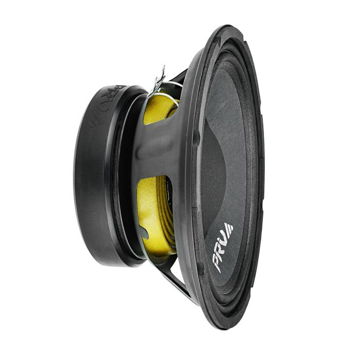 En 10-tums midbas högtalare med 4 ohm impedans.