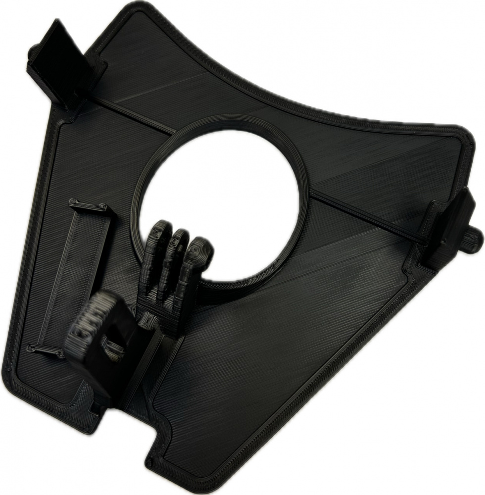 Lampfäste i plast för Sherco 2024, kompatibelt med Nizled 1xE30F/E40F.