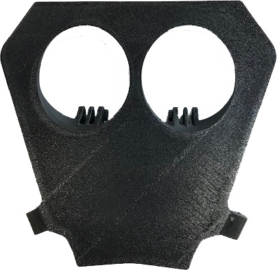 Lamphållare i svart plast för KTM-modeller, designad för Nizled-lampor.