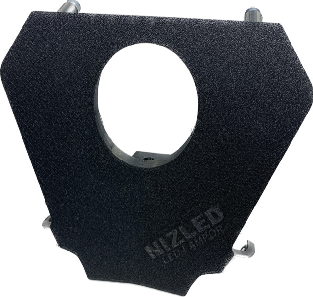 Svart lamphållare för KTM, modell Nizled för 1xR40DRL/1xE40D.