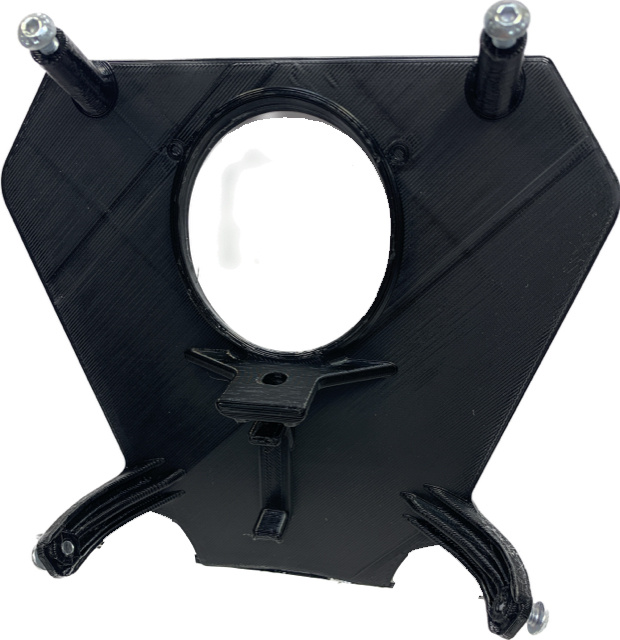 Lamphållare i svart plast för KTM 2017-2019, designad för Nizled-belysning.