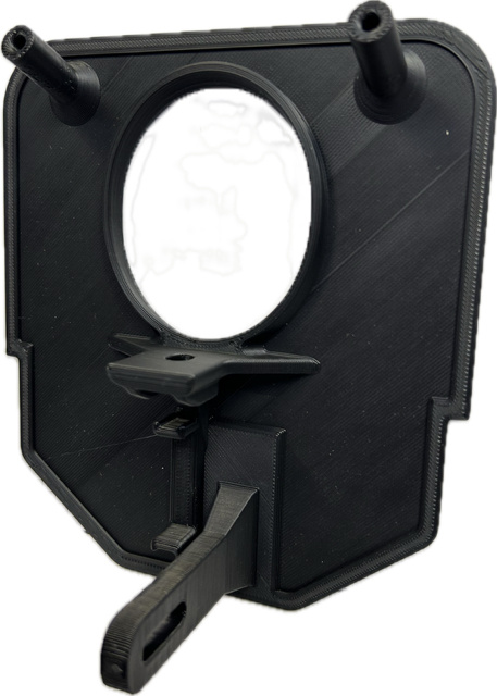 Lampfäste för 3D-utskrift, designat för Husqvarna 2024 och specifika lampmodeller.