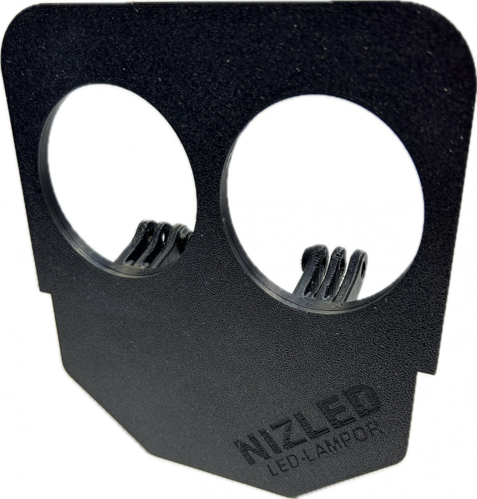 Svart lamphållare för 2xE30F/E40F LED-lampor.