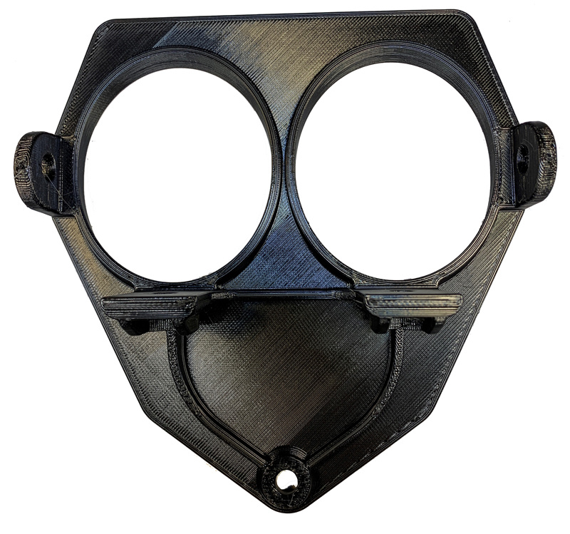 Lampfäste för 3D-utskrift, utformat för Nizled 2xR40DRL/E40D.