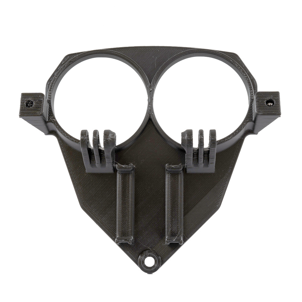 Lampfäste för 3D-utskrift med platser för två E30F/E40F-lampor.