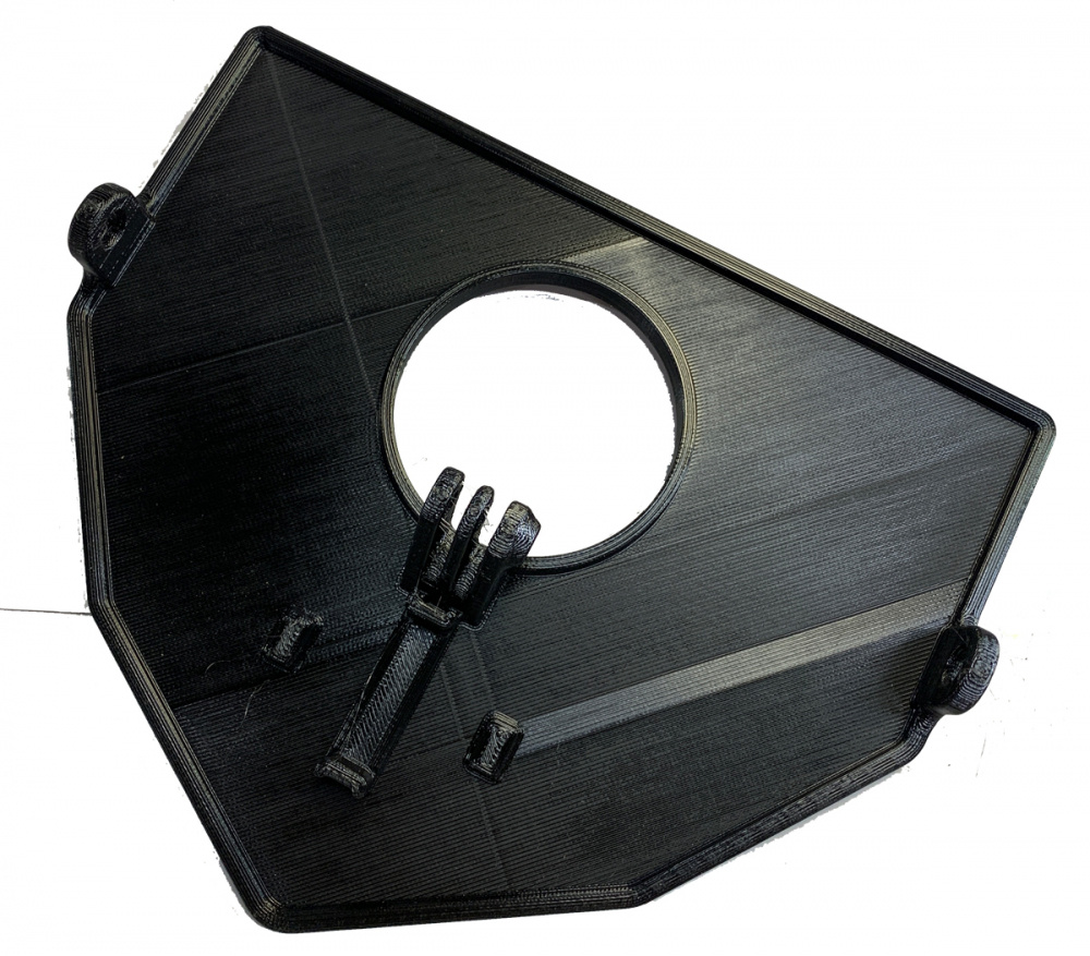 Lampfäste i svart plast för Yamaha 3D-printat, kompatibelt med Nizled 1xE30F/E40F.