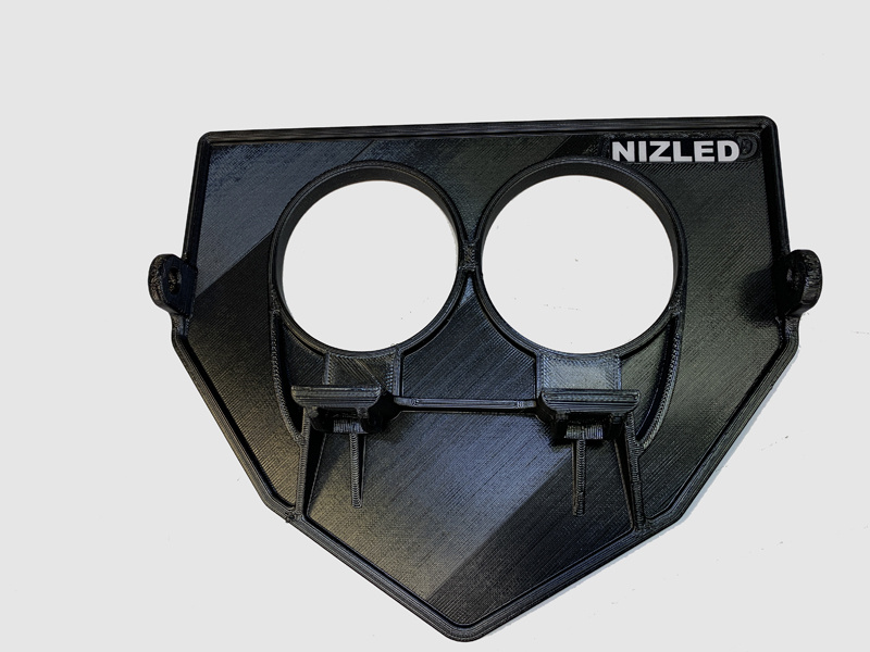 Lampfäste för Yamaha, 3D-printat, passar Nizled 2xR40DRL/E40D.