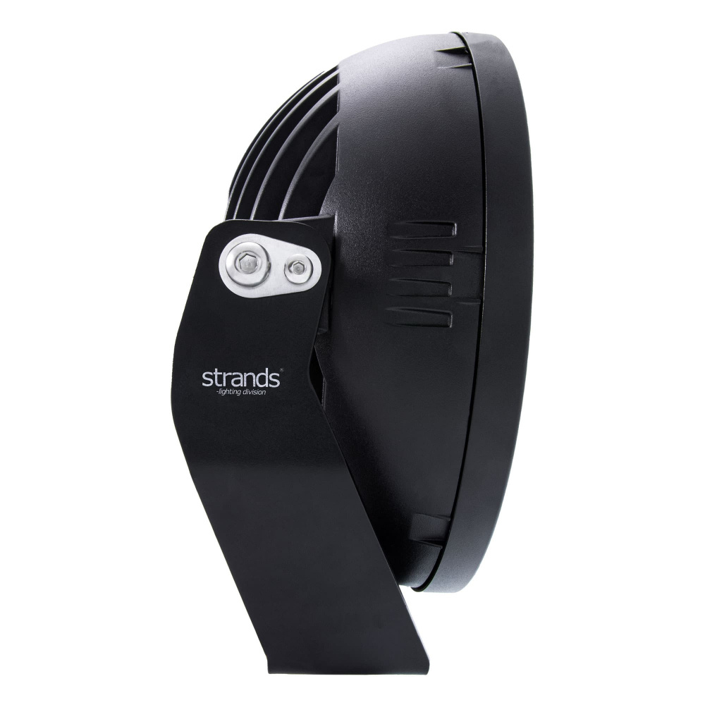 Extraljus i svart, rund design med monteringsfäste, 86W effekt.