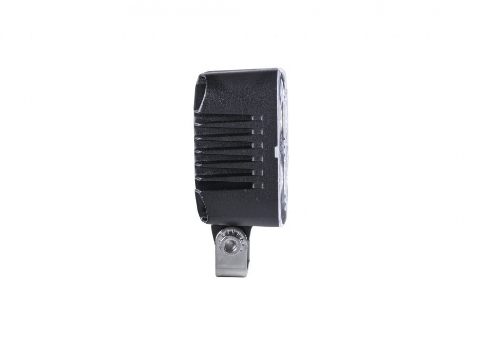 LED arbetsljus med kompakt design och justerbar fäste.