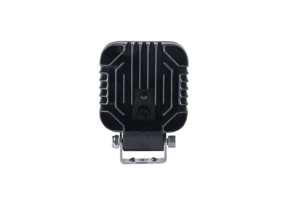 Svart LED arbetsljus med monteringsfäste.