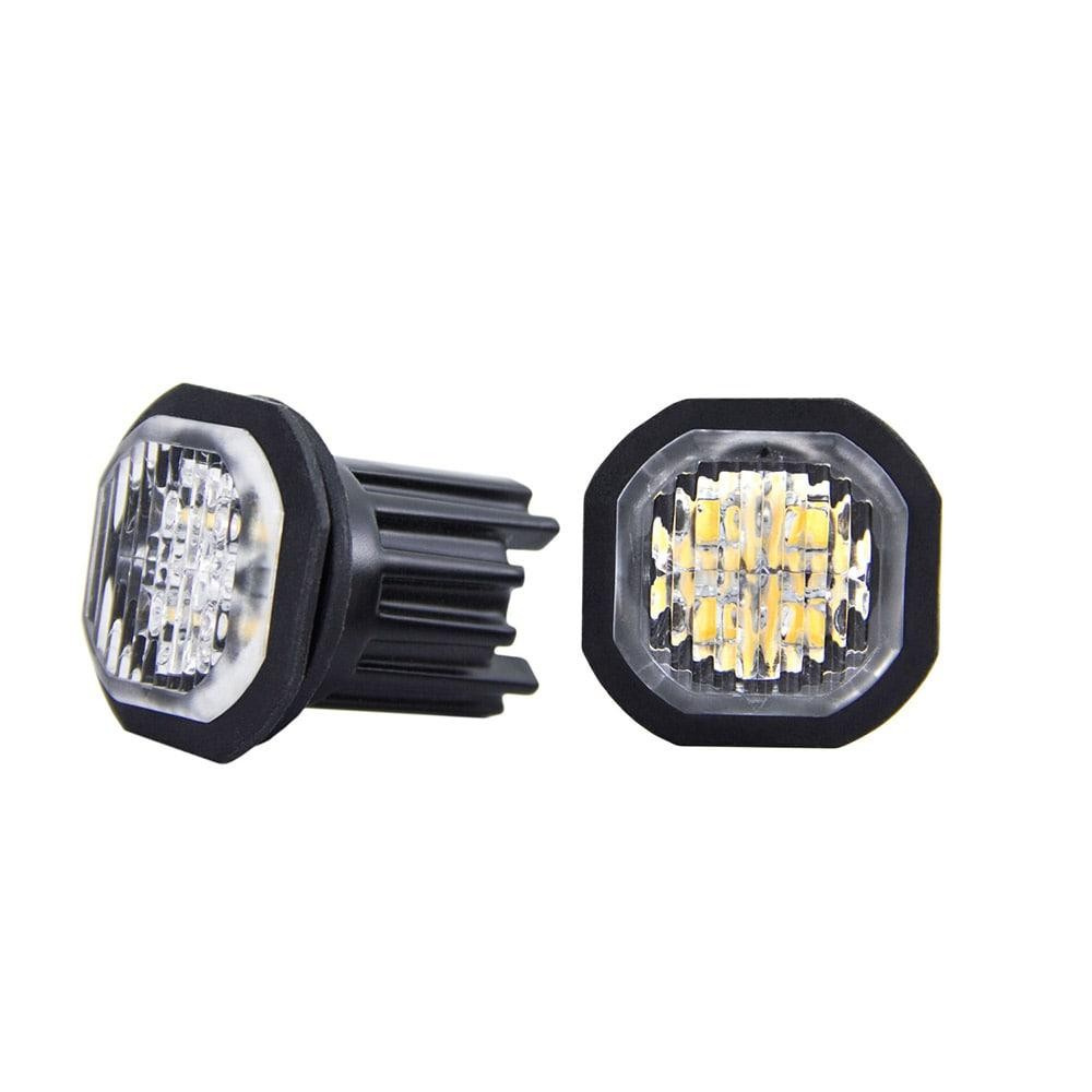 Swedstuff infällda LED-blixtljus 2 x 10 W, orange