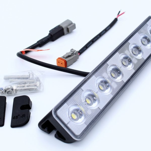 Vinklat arbetsljus med tillbehör, 48W, LED, 24.2 cm lång.