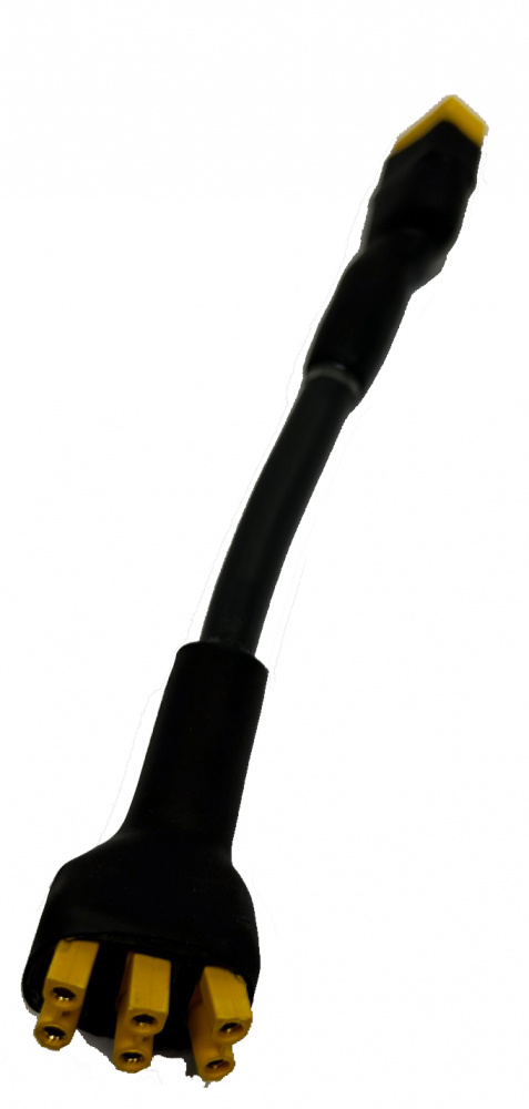 Adapterkabel, 10 cm lång, med XT60 till XT30-kontakter.