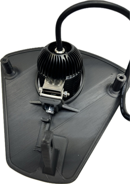 Lampfäste för GASGAS 2024-, 40w med NIZLED R40DRL monteringsdetaljer.