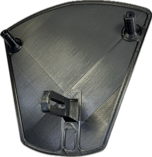 Skyddsplåt för lamphus, svart, designad för GASGAS 2024.