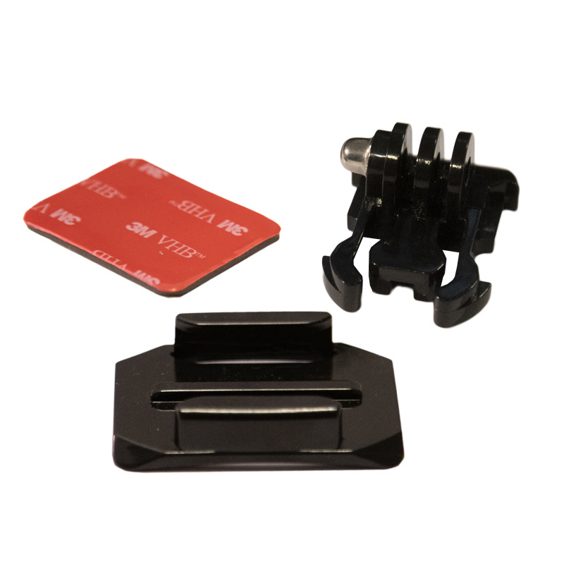 Hjälmfäste för GoPro med fäste och 3M tejp.