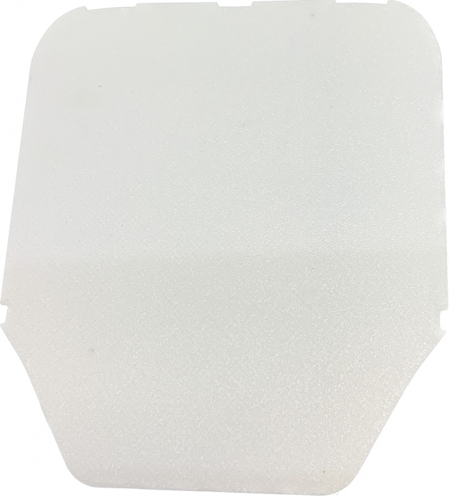 Skyddsplåt i vit plast för lamphus, modell Husqvarna 2020-2023.