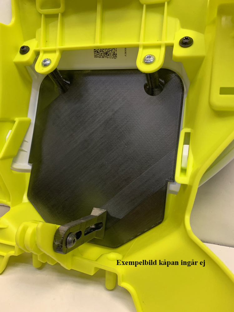 Skyddsplåt lamphus i svart plast för Husqvarna 2024-.