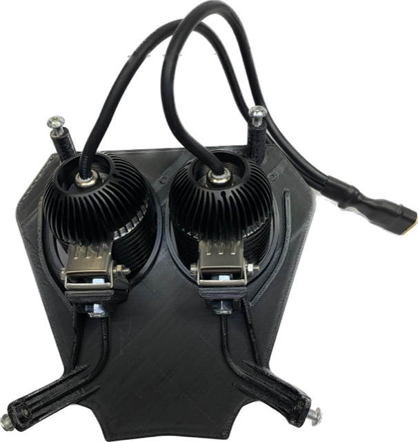 Lampfäste med två NIZLED R40DRL och fästen för KTM 2017-2019.