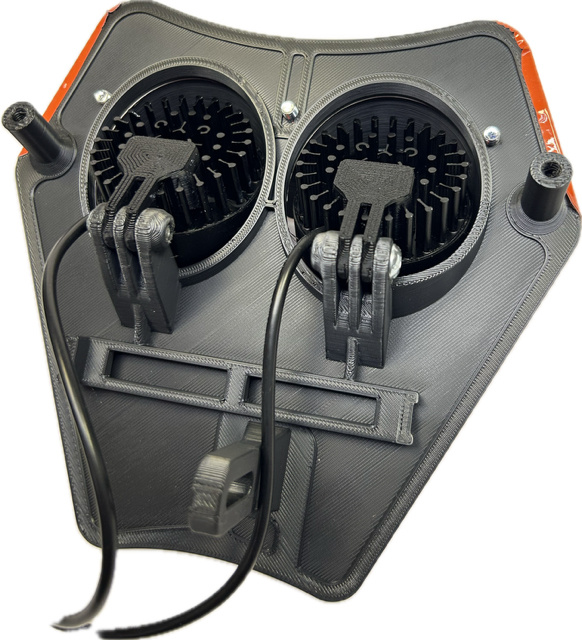 Dubbelljus kallvit 70w KTM 2024-, orange, org-kont 2xE306k NIZLED