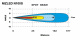 NIZLED N100S, 20 tum / 51.6 cm LED-ramp med DRL, 100W Diagram som visar ljusdistribution för NIZLED N100S LED-ramp.