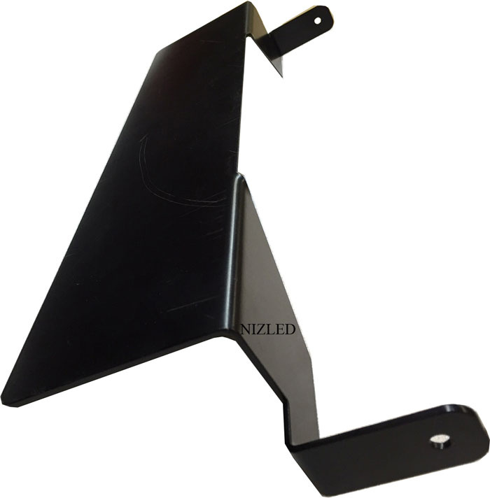 Metallfäste för nummerplåt, svart, 20 tum.