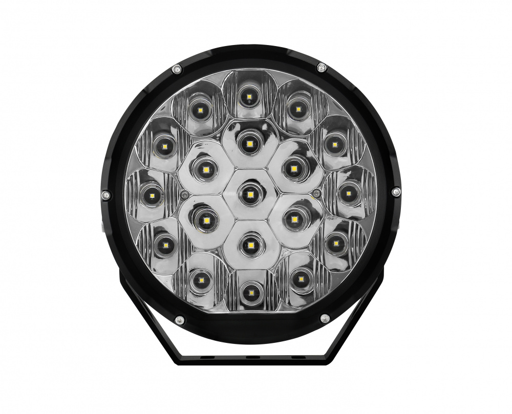 Rund extraljus med 24 LED-lampor, 106W, 7 tum / 18 cm diameter.