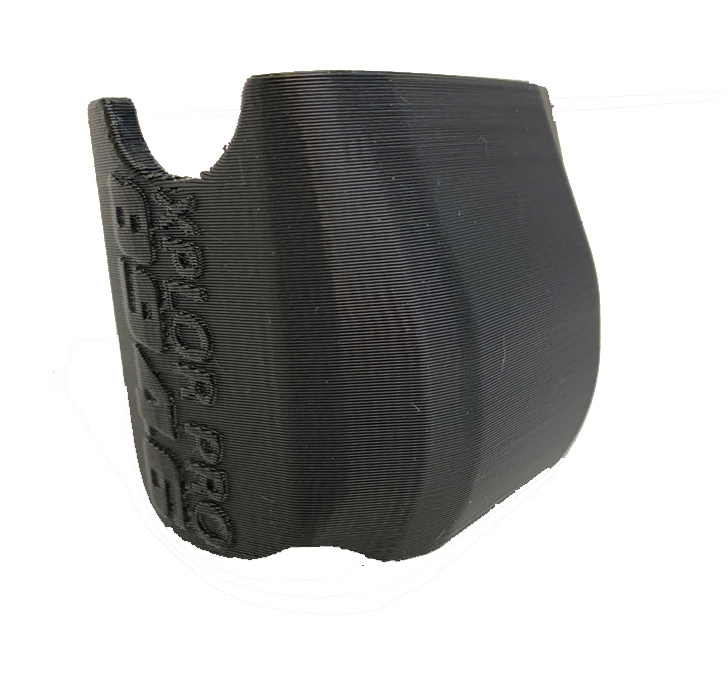 Svart 3D-utskrivet svingskydd för KTM Super Trax Xplor Pro 8946.