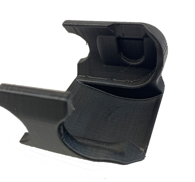 3D-printat svingskydd i svart plast för KTM Super Trax Xplor Pro 8946.