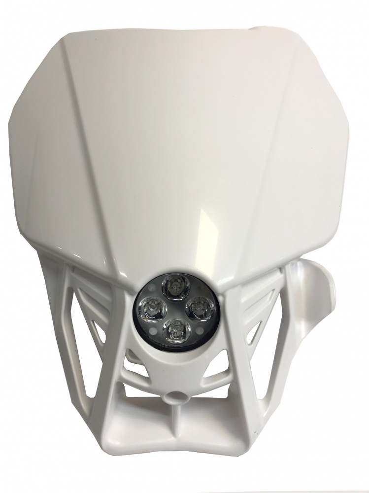 Vit lampkåpa med tre LED-lampor för TM Racing 2020-2022.