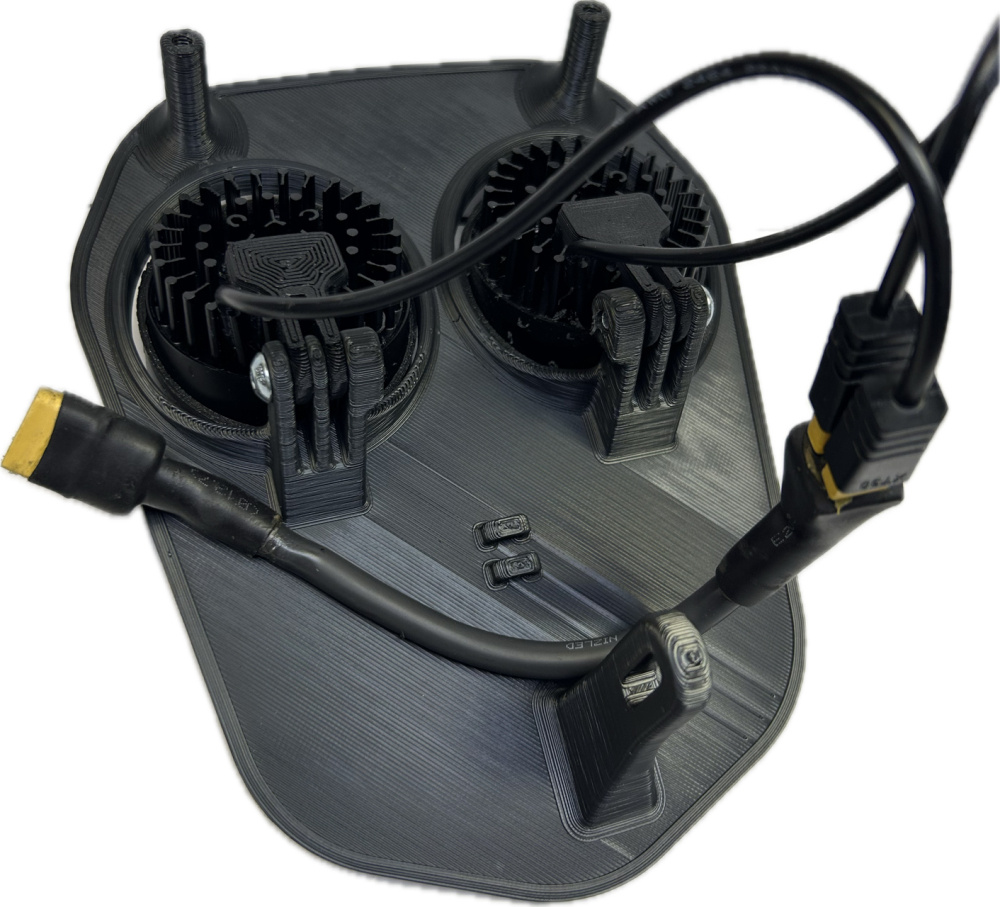 Dubbelljus kallvit 80w Triumph 2024-, vit dekal, 2xE406k NIZLED