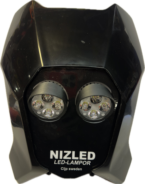 Dubbelljus kallvit 80w Triumph 2024-, svart, 2xE406k NIZLED