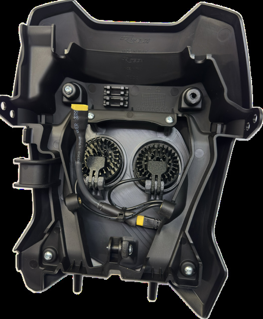 Dubbelljus kallvit 80w Triumph 2024-, svart, 2xE406k NIZLED