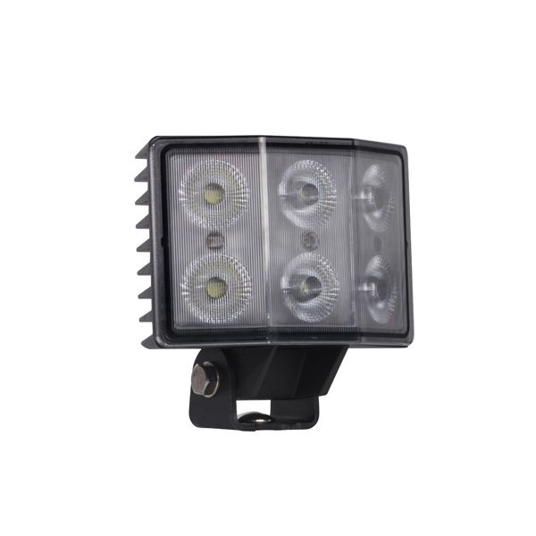 Back-/arbetsljus med fyrkantig design och fyra LED-lampor, 60W.