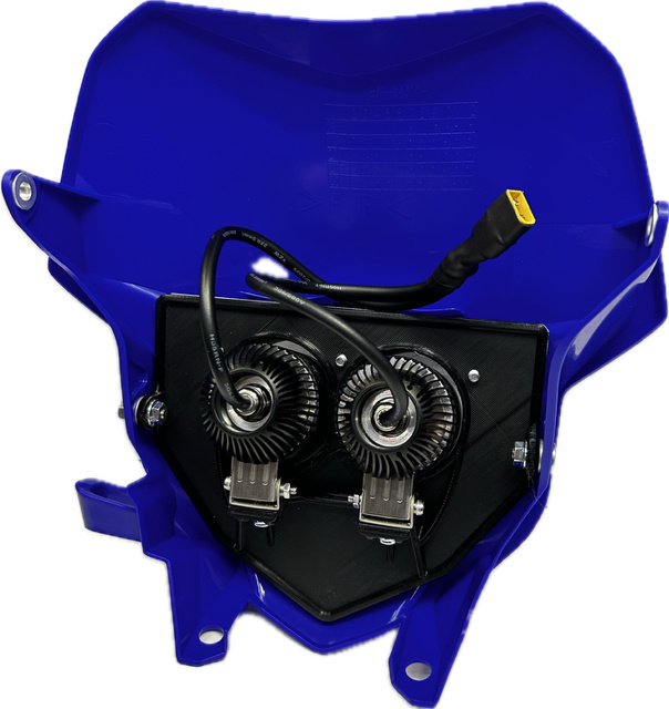 Dubbelkåpa i blått för Yamaha WR, 80W, modell 2019-2024.