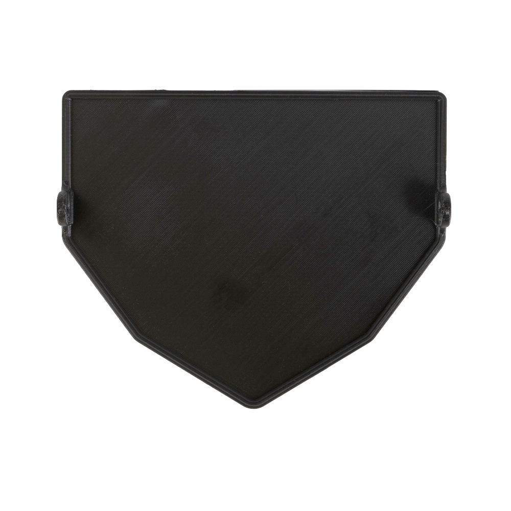 Skyddsplåt i svart plast för lamphus, specifik för Yamaha 2019-2024.