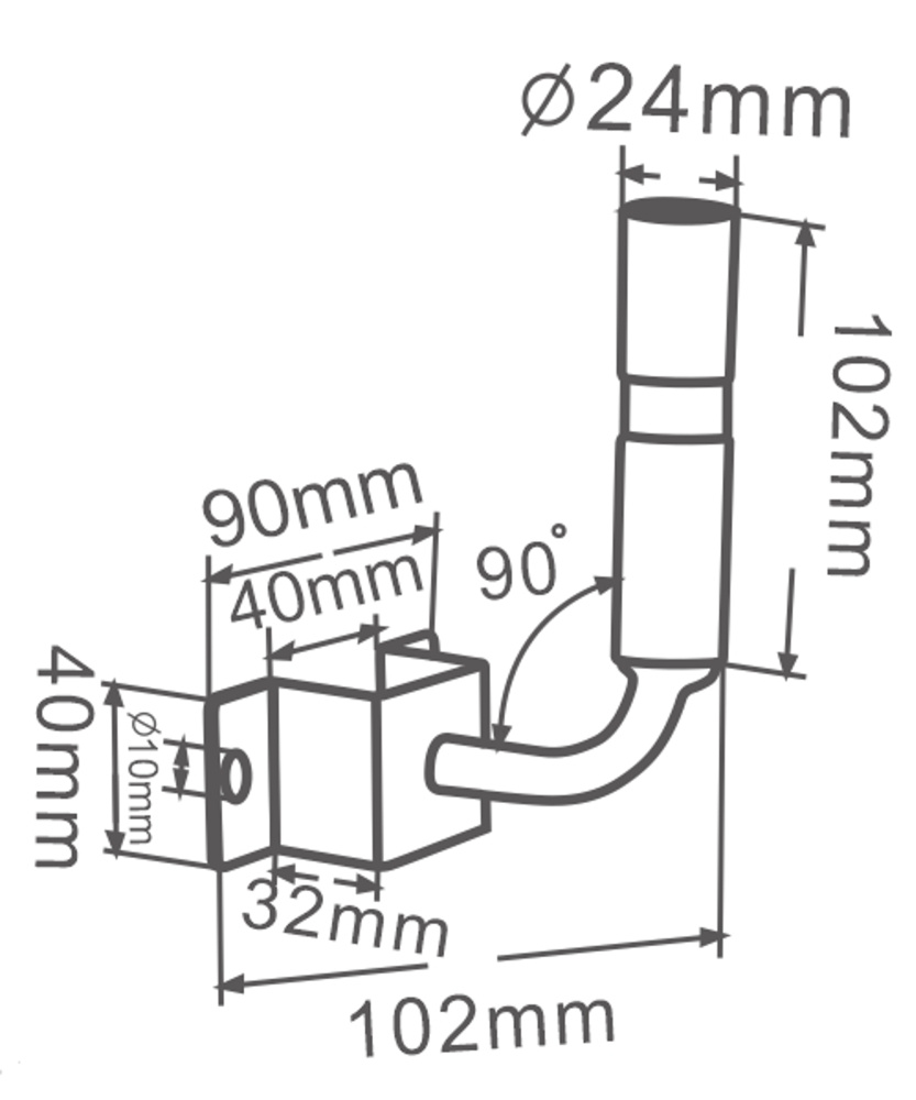 Strands Stångfäste Roterbart 360°
