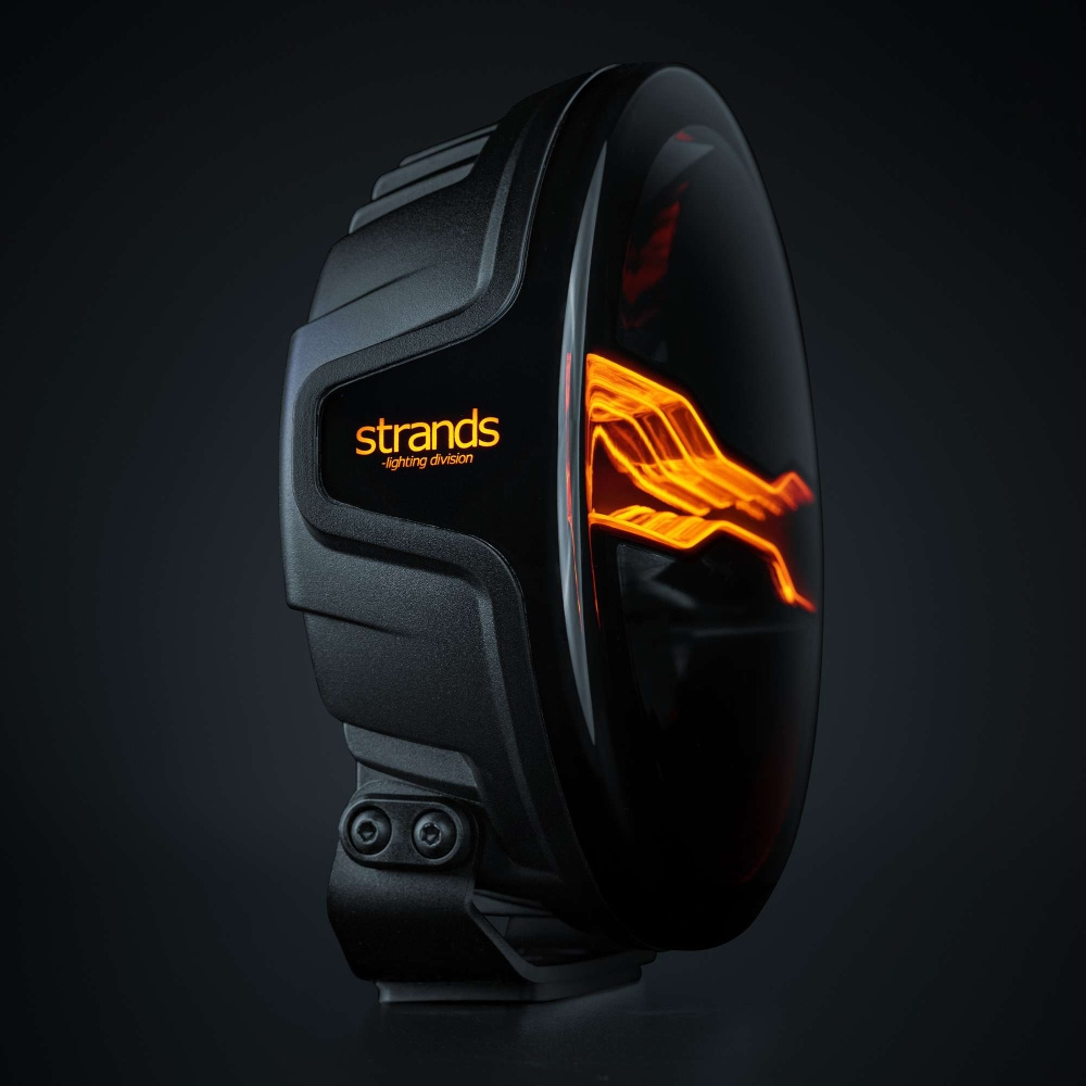 Strands FOR9T Dragon Drive extraljus, 7 tum, vit/amber pos.