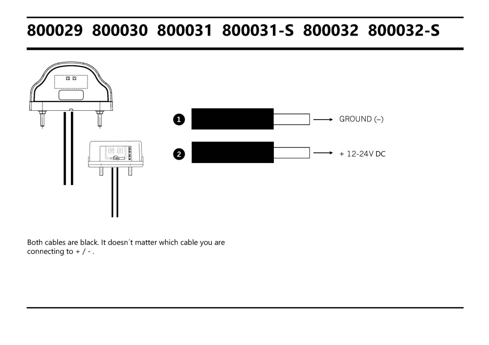 Strands Nsb LED Svart.,12-24V