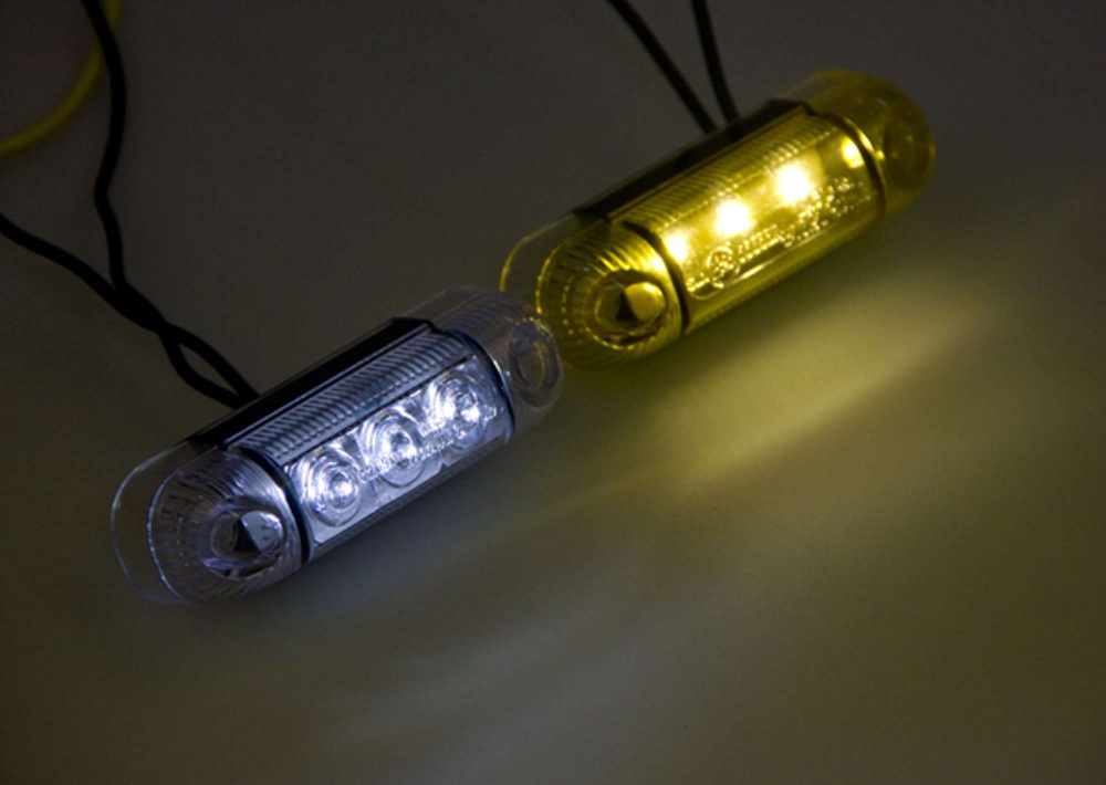 Strands Pos.Ljus 3 LED Gul,12-24V