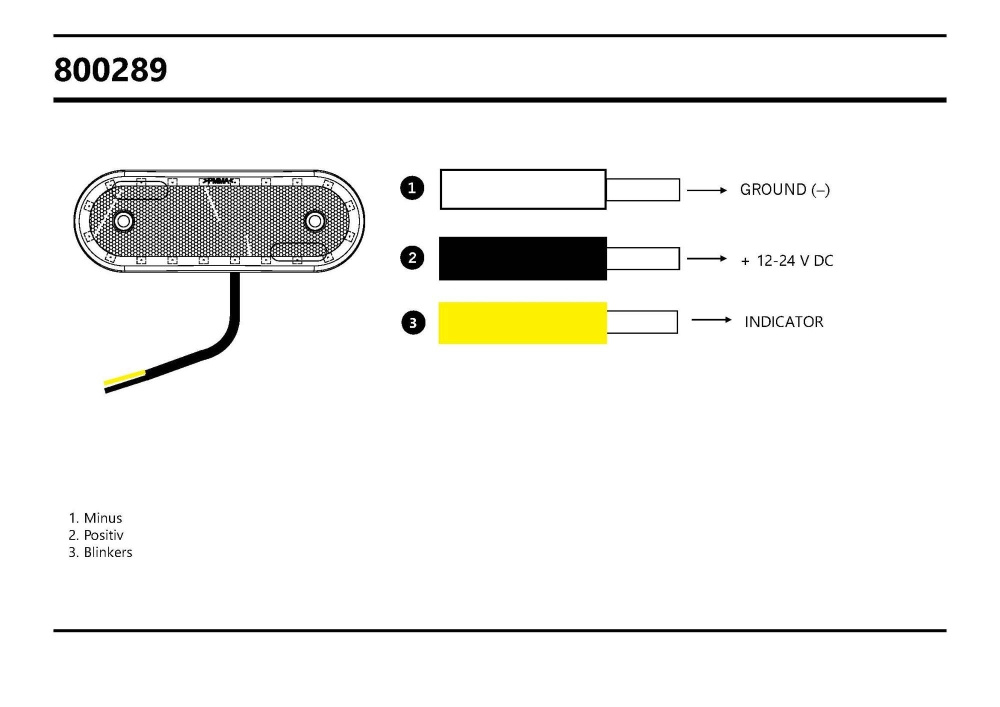 Strands Sidomarkering/Blinkers LED 12-24V IP68 E-Märkt,Inkl.Vinkelfäste Och Reflex.Blinkersväxlande