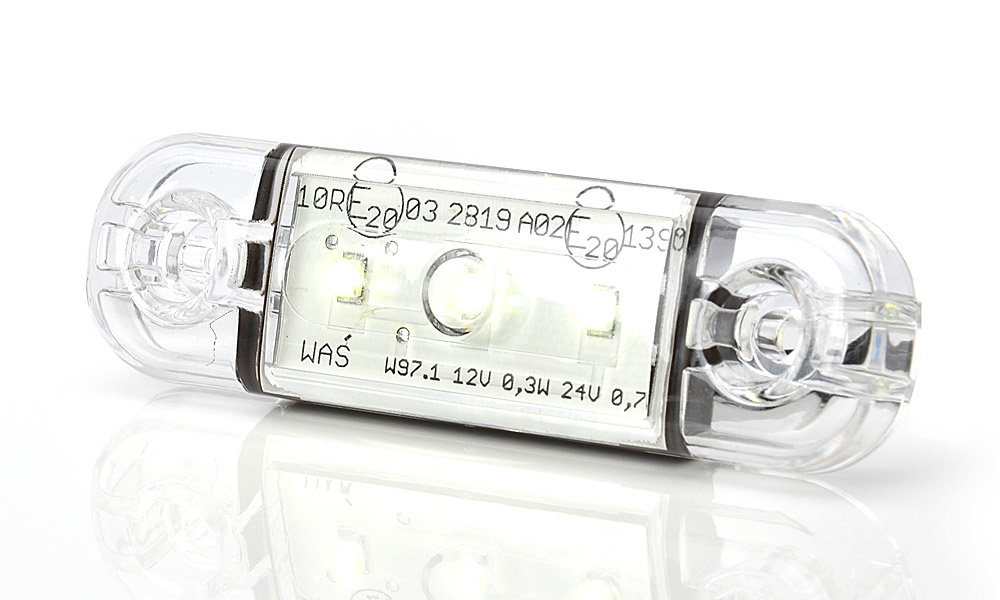 Strands Sidomarkering 3 LED, Klart Lins