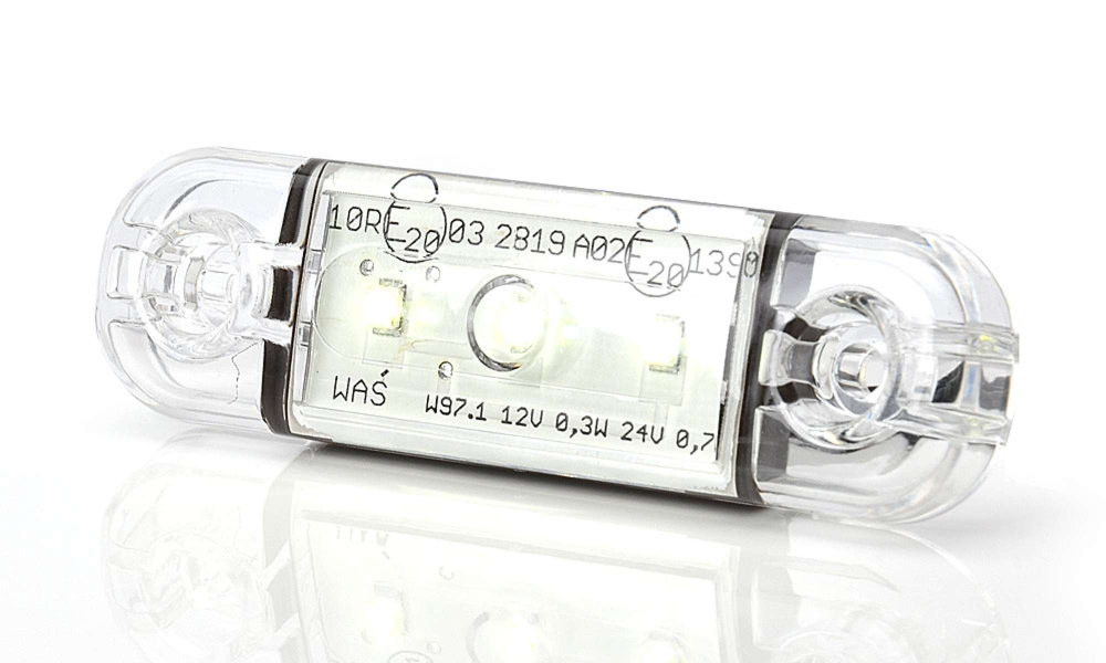 Strands Sidomarkering 3 LED, Klart Lins