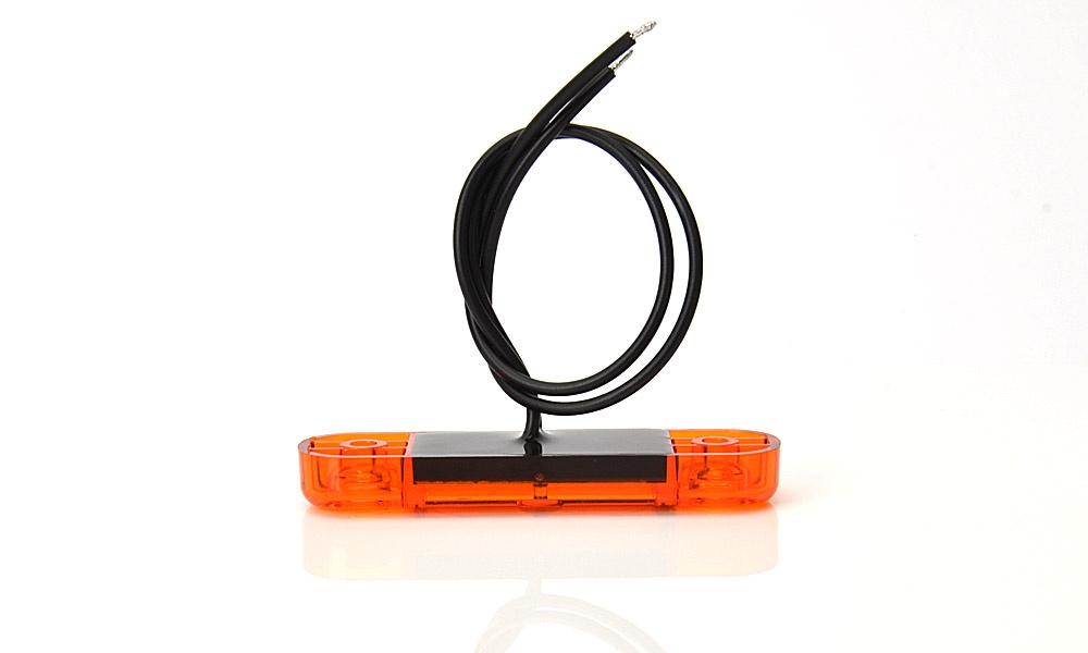 Strands Sidomarkering Slim Orange 3 LED,9-36V IP68. E-Märkt.