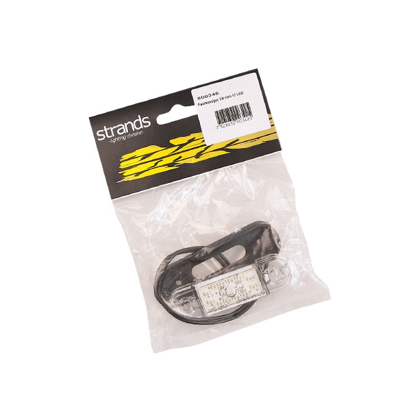 Strands Positionsljus Vit Slim 12 LED,9-36V IP68. E-Märkt.