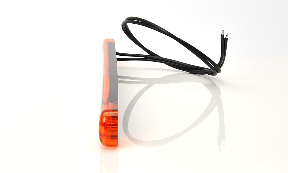 Strands Sidomarkering Orange Slim 9 LED,9-36V IP68. E-Märkt.